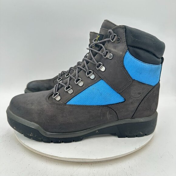 Timberland Men Size 11 A7846 6" Gray Blue Nubuck Waterproof Field Ankle Boot - Picture 1 of 11